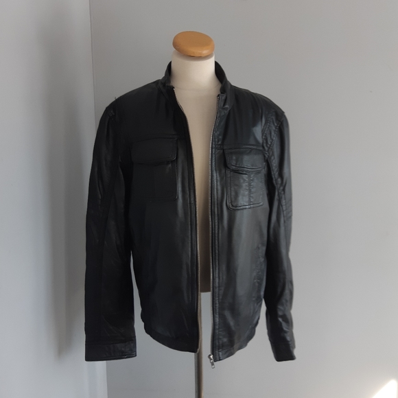 Ceralli Men's Leather  Coat look like bran new Size L - Picture 2 of 16
